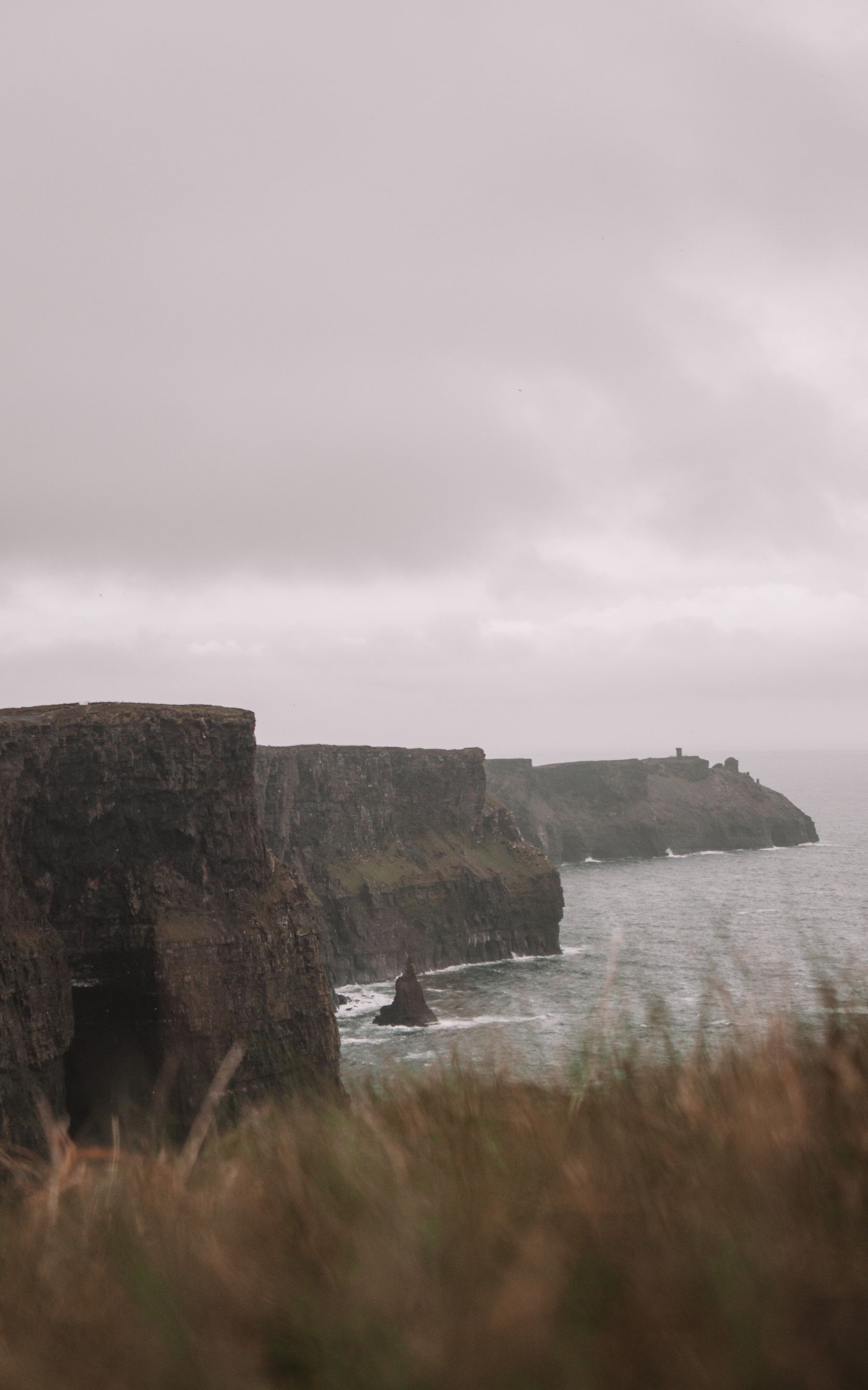 Northern coastline under a heavy sky